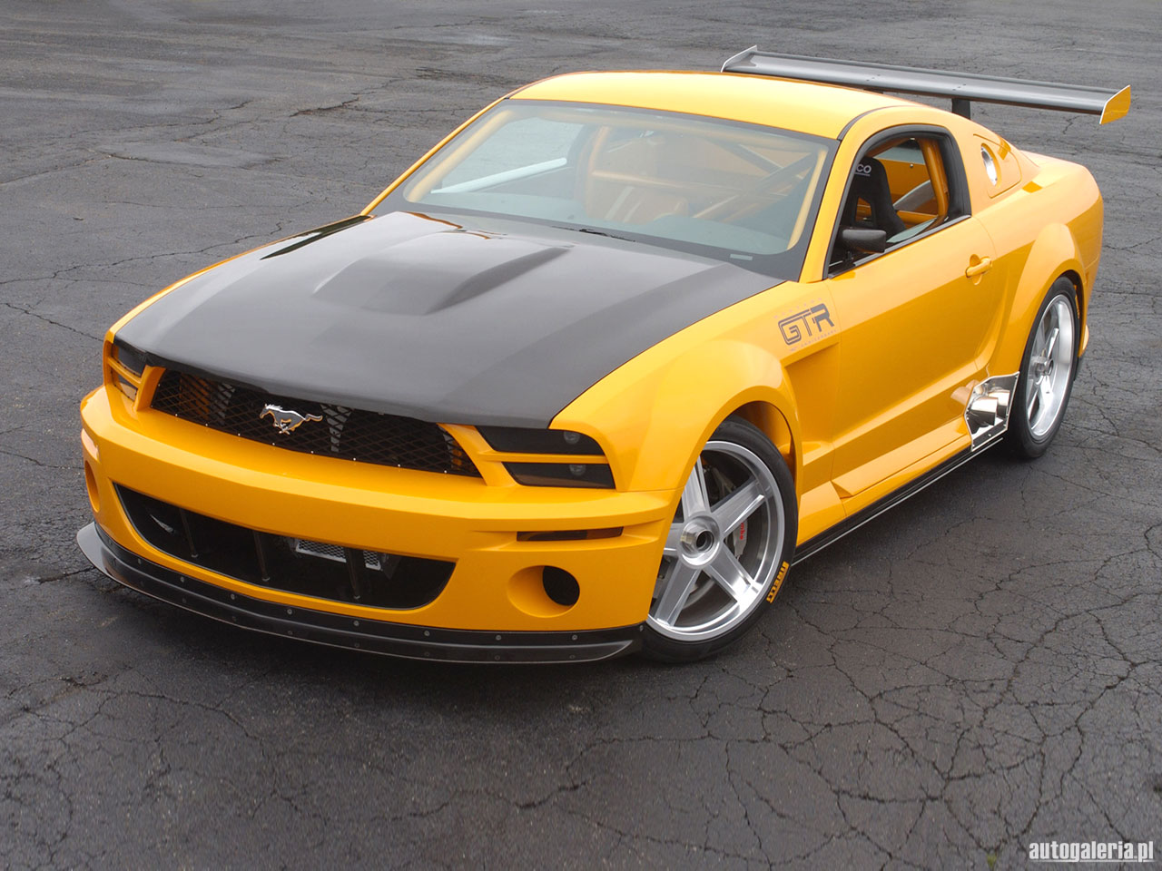 Yellow Ford Mustang GT